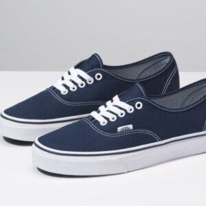 vans canvas shoes sneakers navy blue size 7.5 / 6